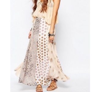 Free people technicolor skirt